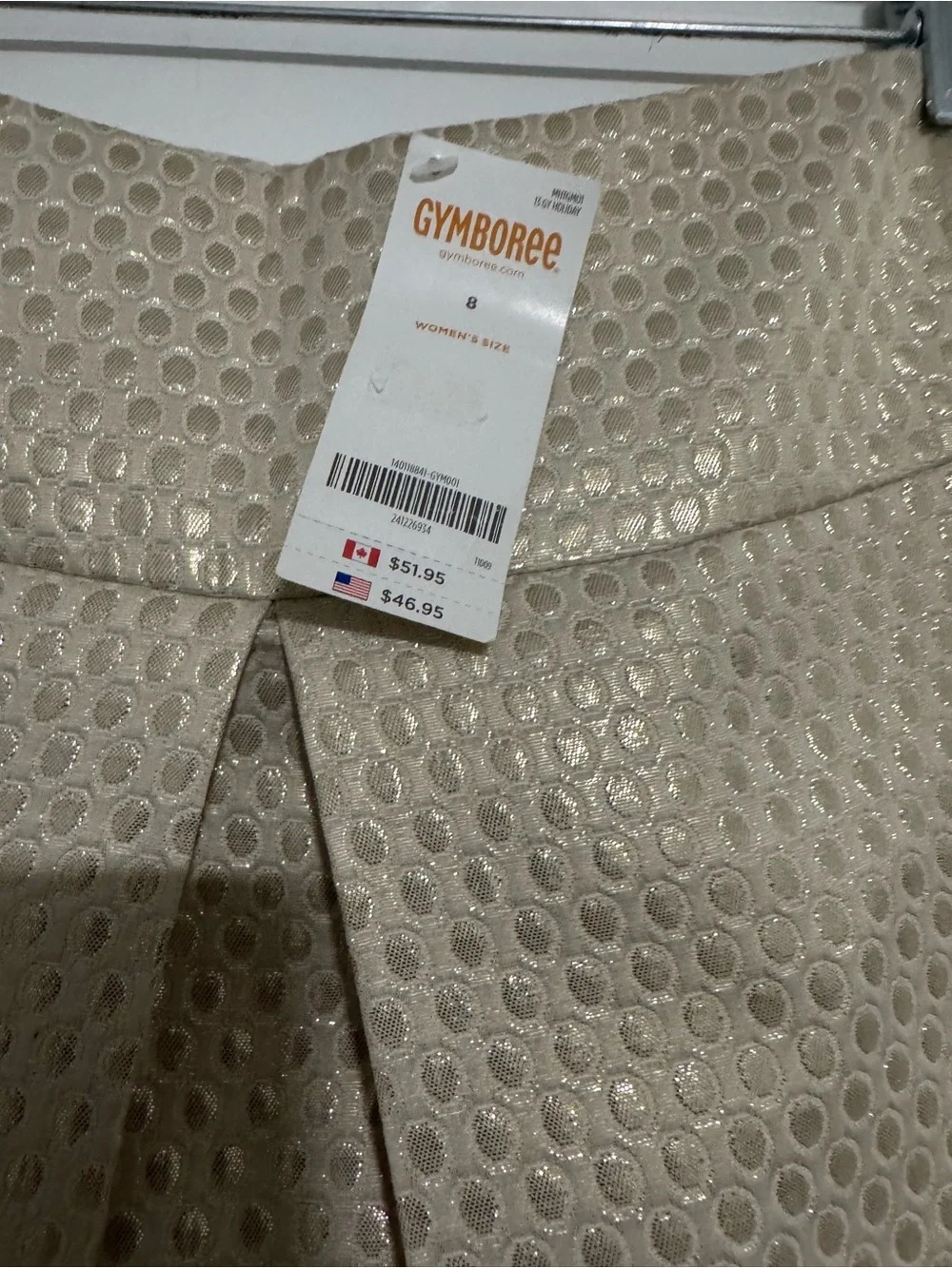 Gymboree Shimmery Champagne A-Line Skirt
